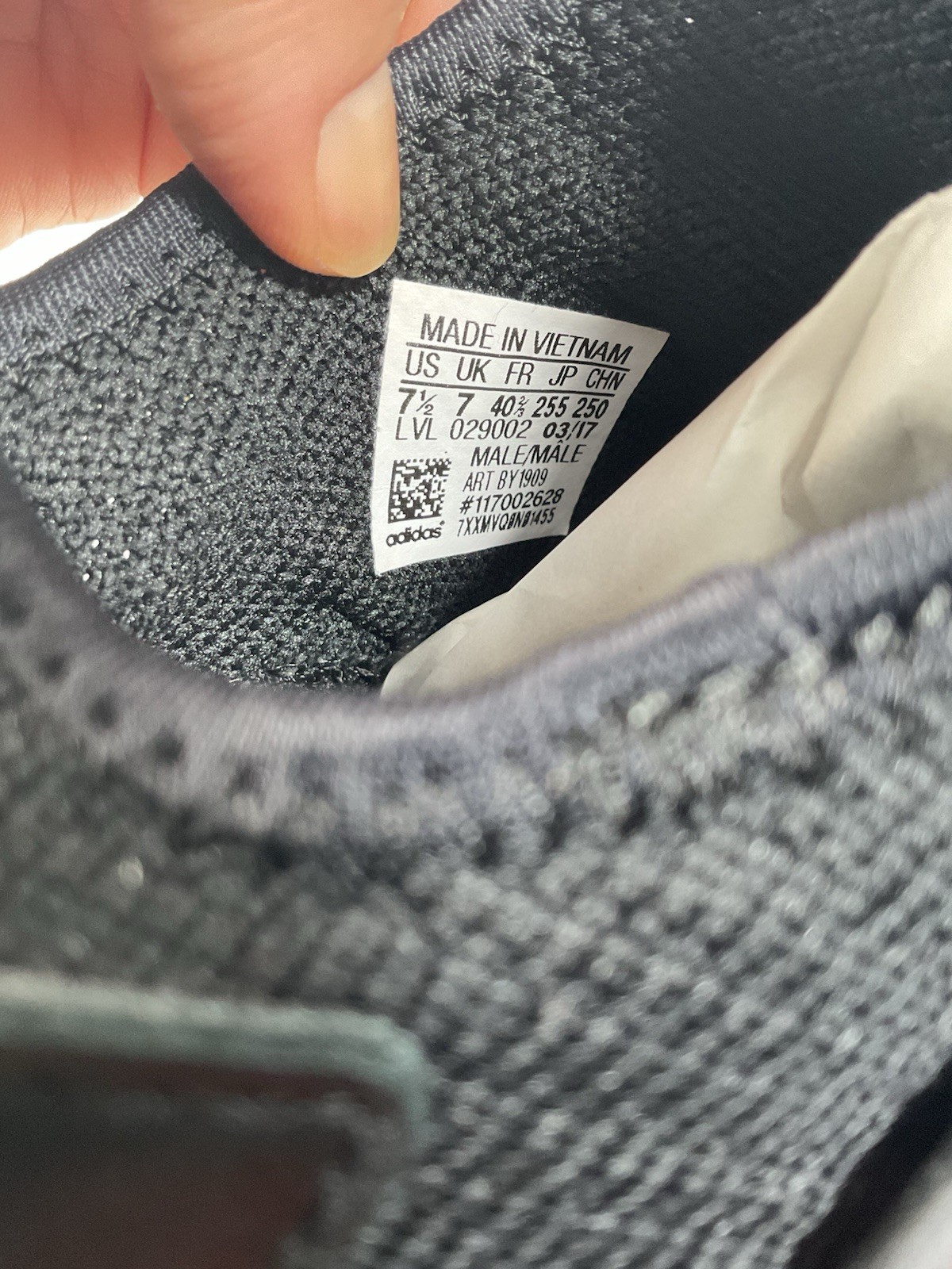 Adidas Originals NMD XR1 Black Boost Sneakers Men’s US 7.5 EU 40 2/3 BY1909