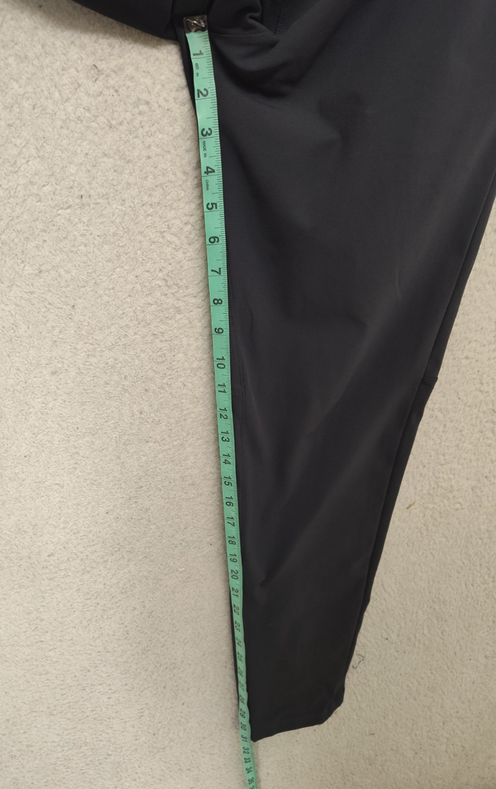 Lululemon Men Pants 33 Gray Poly Blend Straight Regular Fit Flat Front Chino