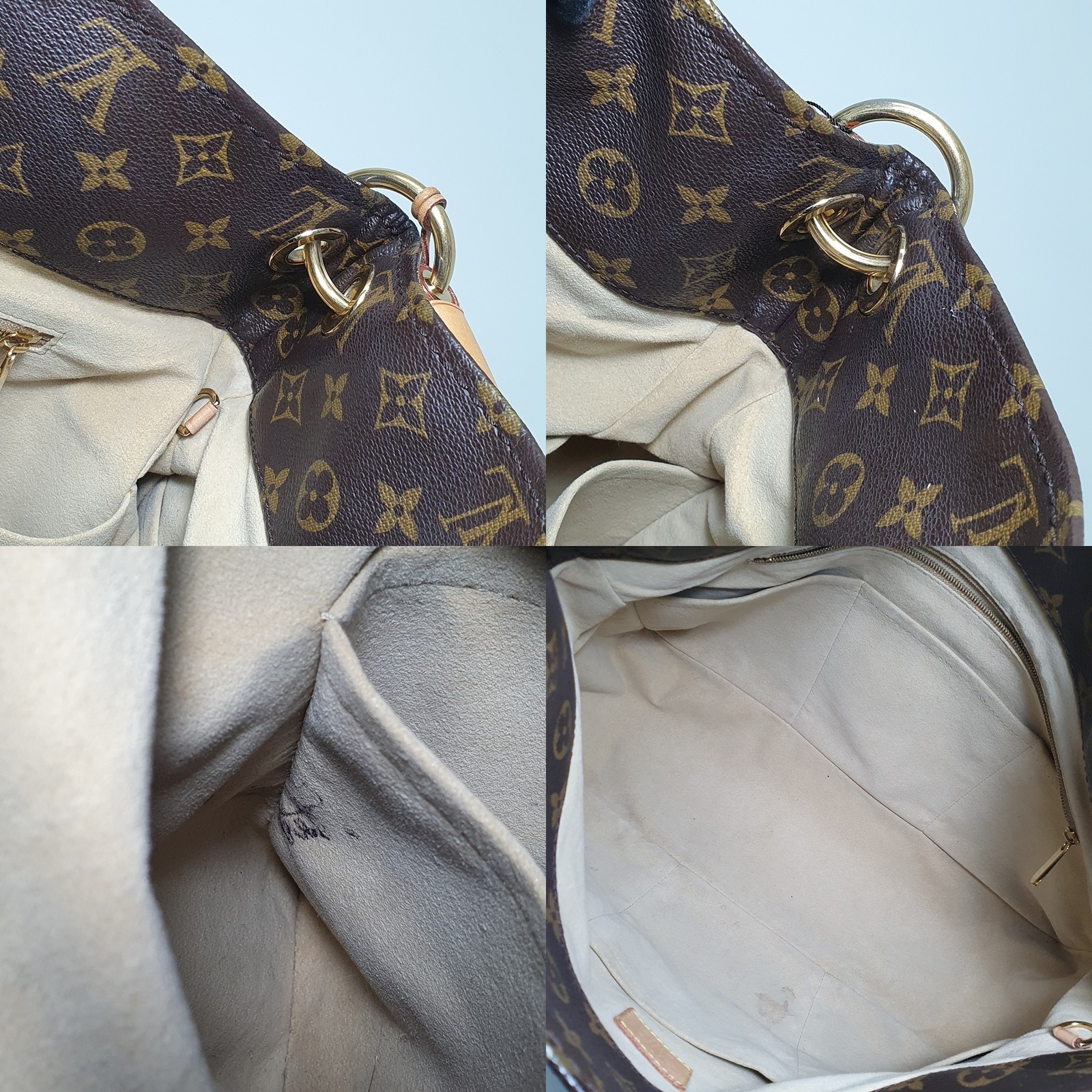 TARIFF FREE Authentic Louis Vuitton Artsy MM Monogram M40249 With Invoice CLA800
