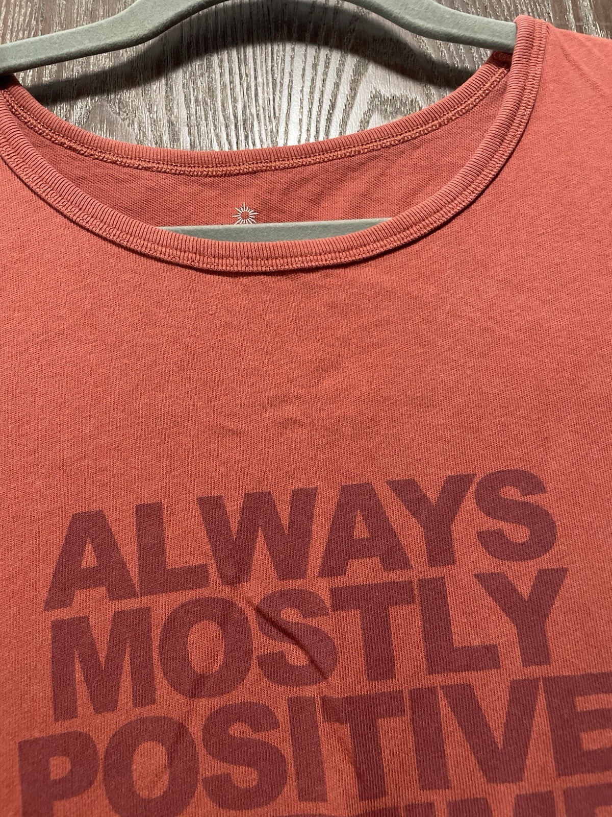 Aerie Red Always Mostly Positive Sometimes Short Sleeve Tees Size Medium