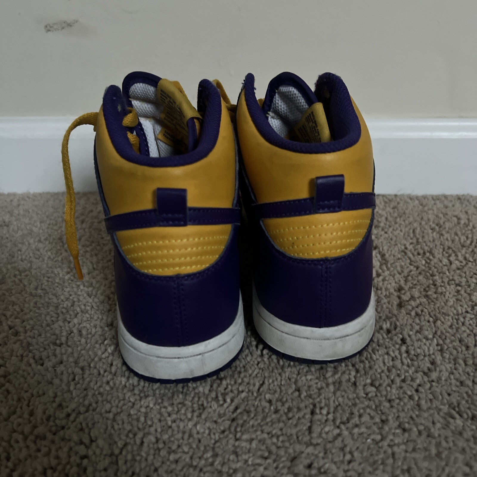 Size Y3 – Nike Dunk High Lakers Colors