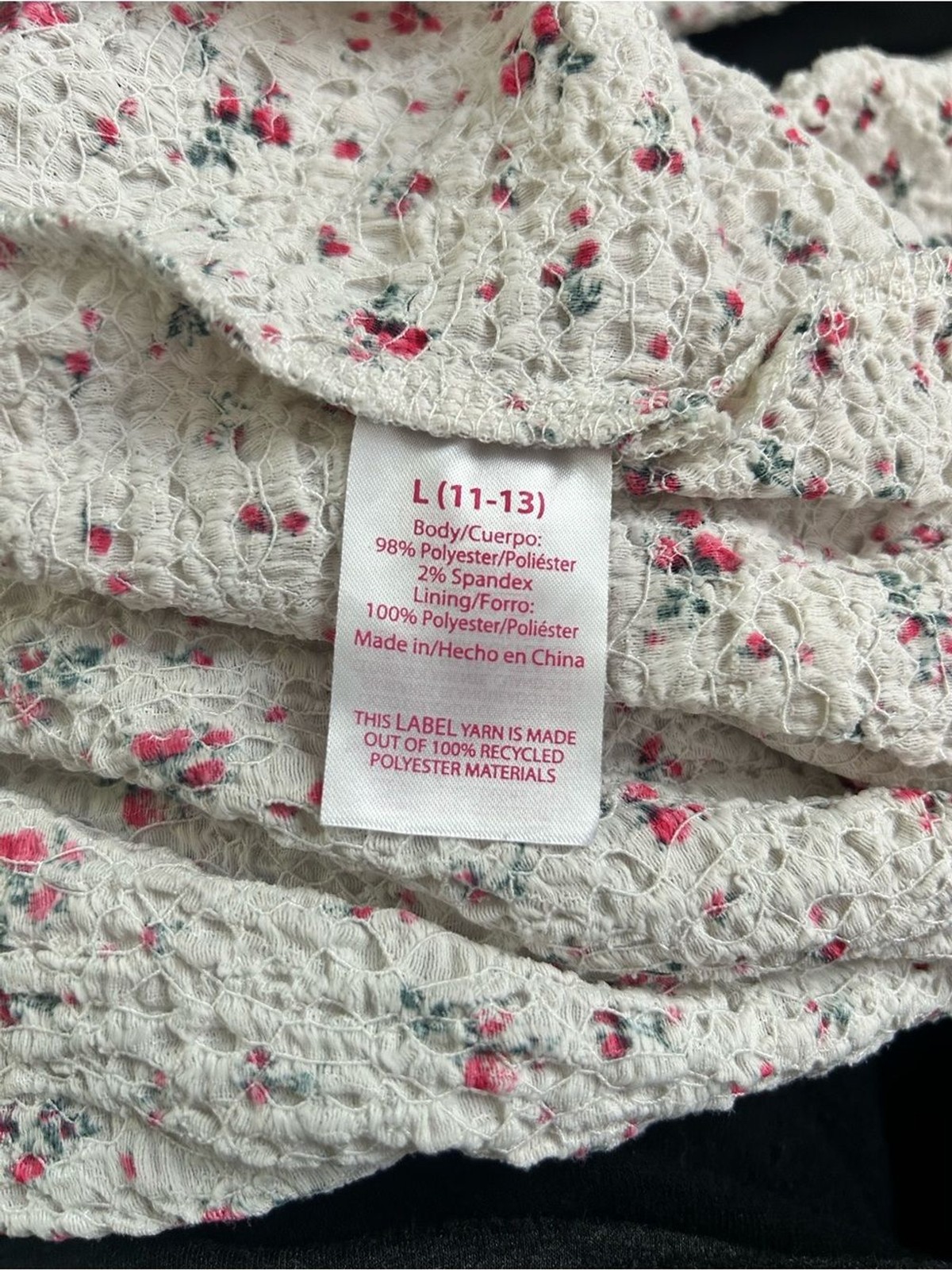 Cream Midi to Maxi Cottage Fairy Garden Dress with Dainty Floral Size 11-13