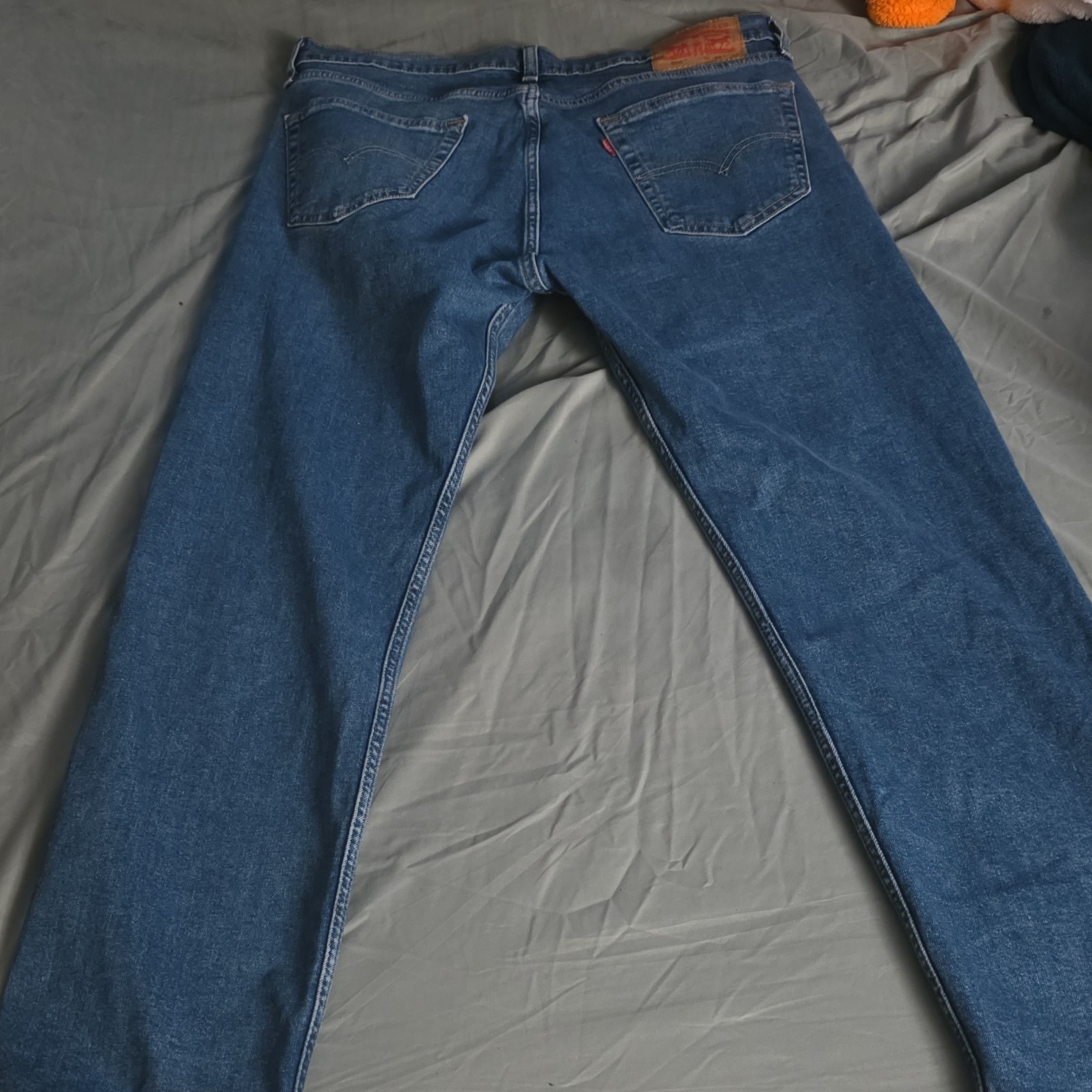 Levi’s 505 Series Men’s Straight Regular Fit Blue Denim Jeans, 5-Pocket Design