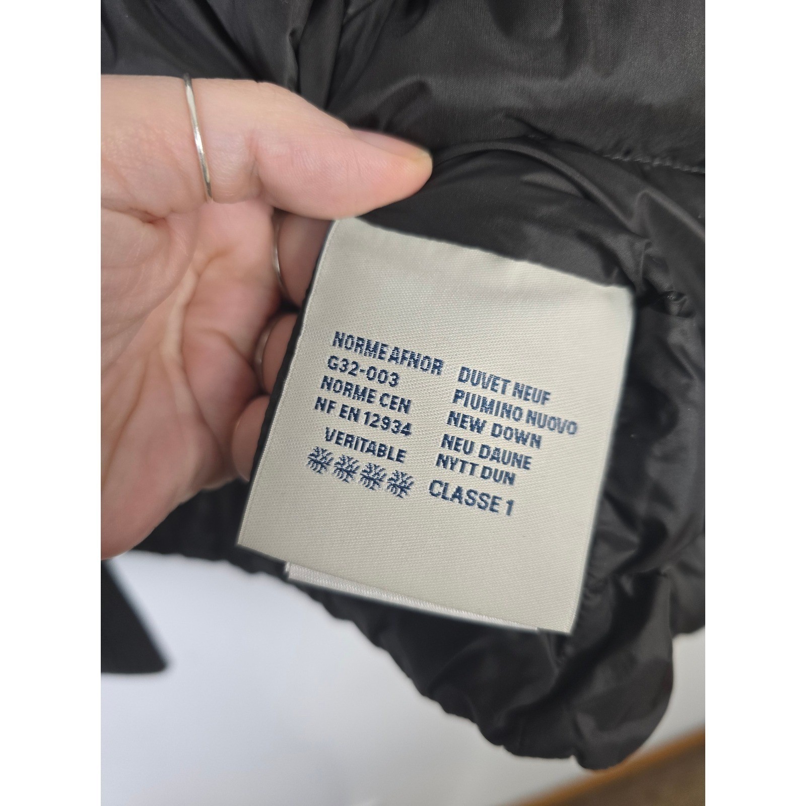 Moncler Women Black Grey Wool & Down Hybrid Knit Puffer Jacket Size S Logo Patch