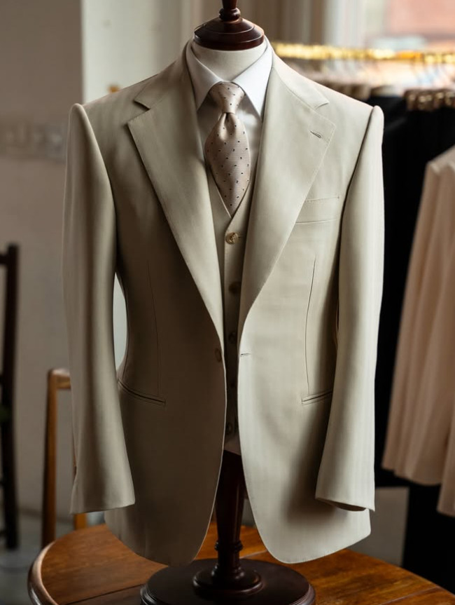 Formal 3Pcs Men’s Suit Evening Jacket Coat Business Tuxedos Notch Lapel Blazer