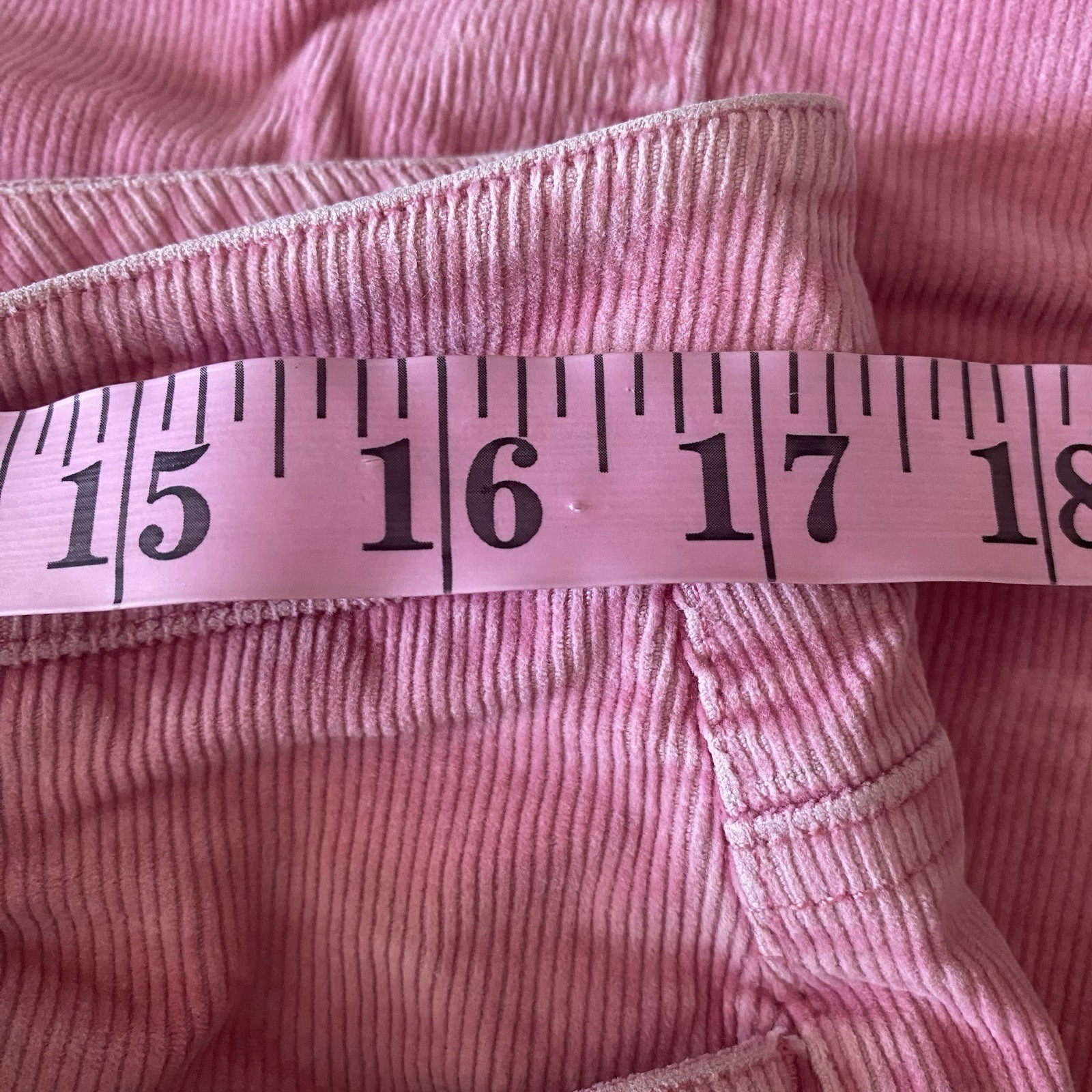 Vintage Covington Stretch Pink Corduroy Pants Women Sze 16 98% Cotton 2% Spandex