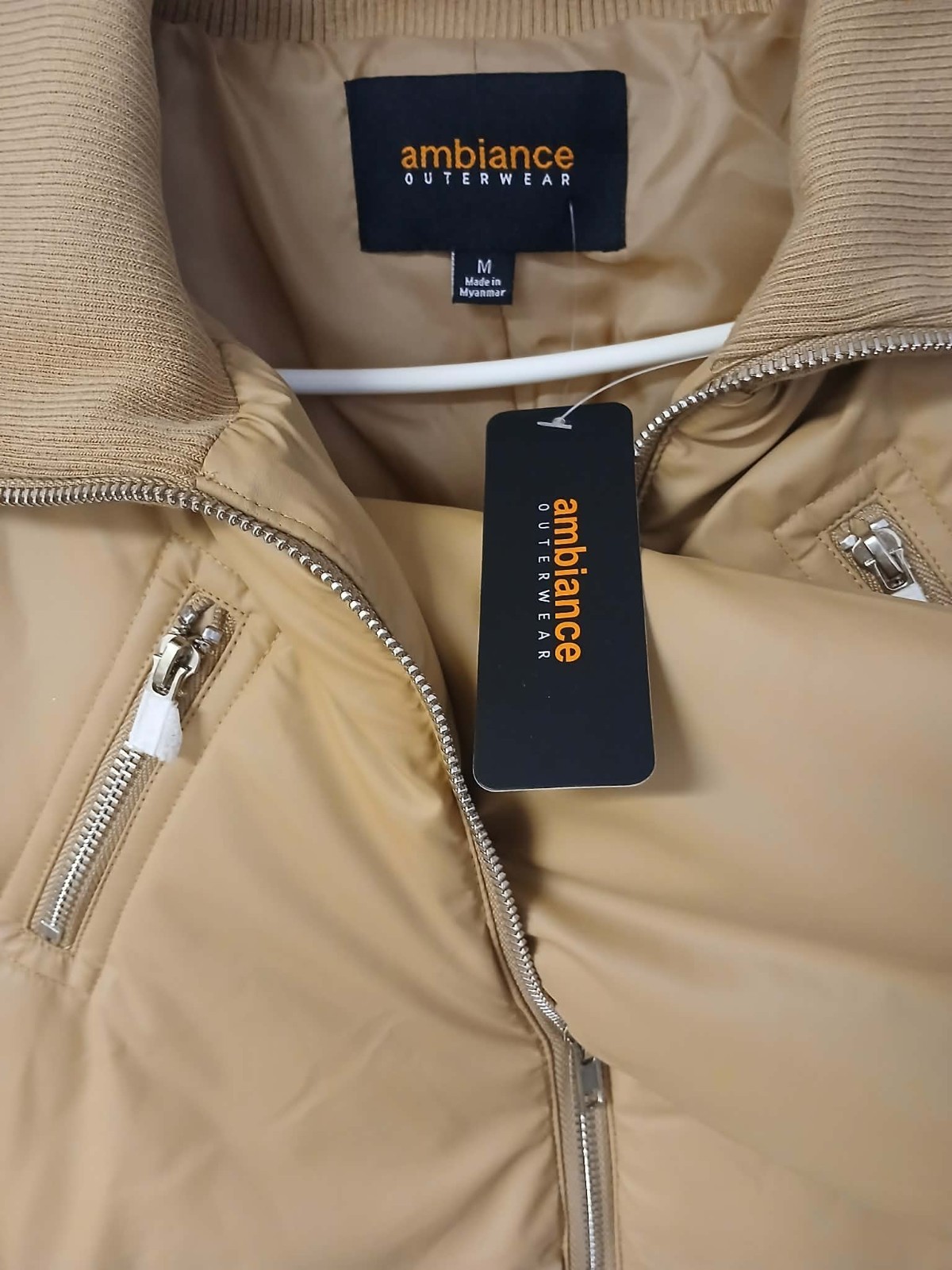 Ambiance Outerwear bomber jacket Beige Size M for T-nagers (Back To School)