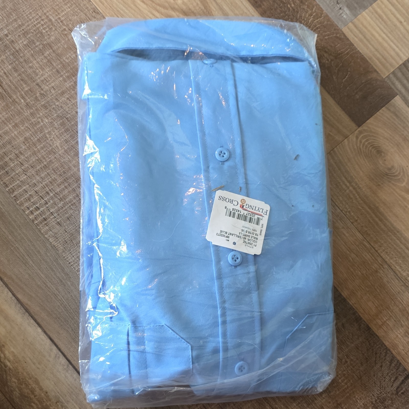 Vintage 3X-Large Shirt 19.0/19.5 35 blue uniform shirt