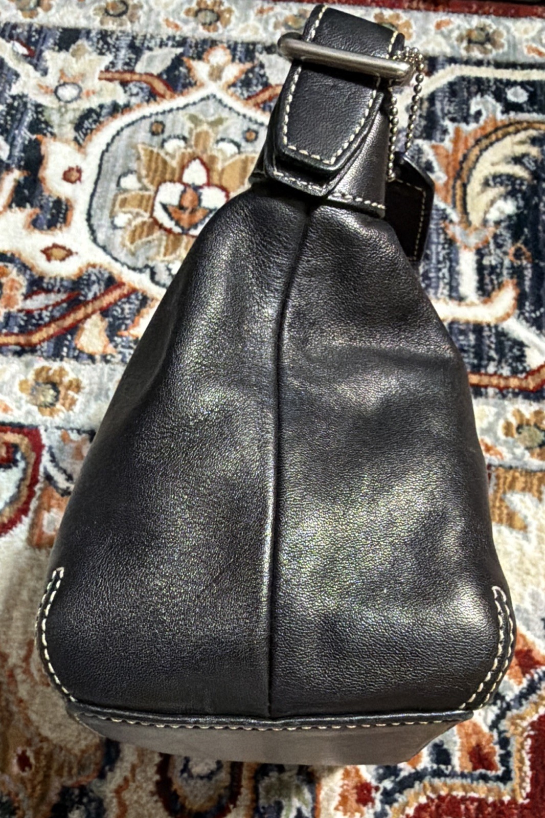 VTG Y2K COACH 9564 Black Leather Legacy Demi Hobo Shoulder Bag Convertible Strap