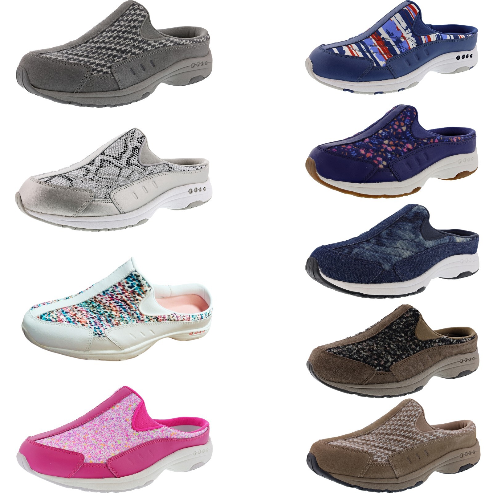 EASY SPIRIT WOMEN’S TRAVELTIME WW WIDTH CLASSIC MULE CLOGS