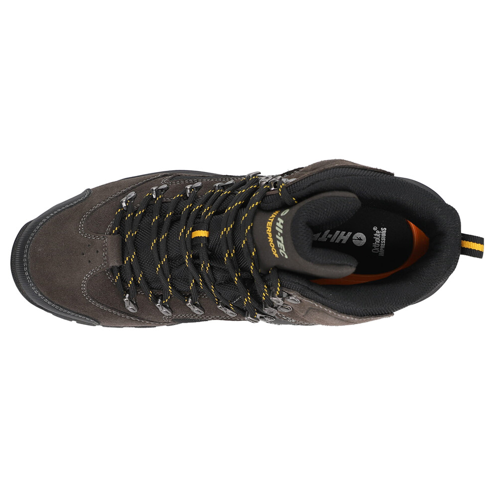 Hi-Tec Rock Mid Wp Lace Up Hiking Mens Brown Casual Boots CH80050M-V