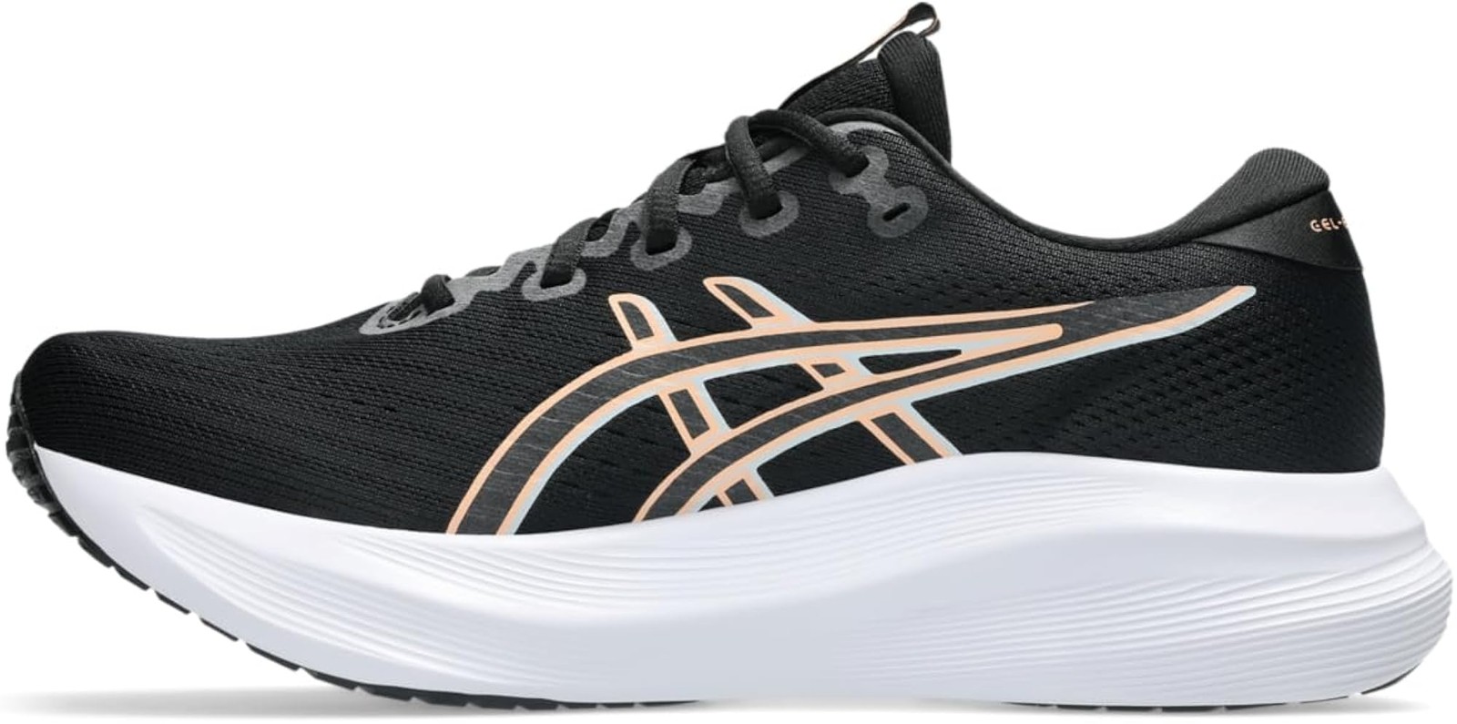 ASICS Mens Gel-Excite 11 – Black/Bright Sunstone – 8