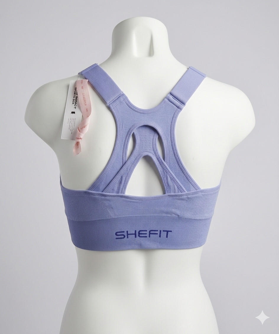 NWTShefit Low Impact 5 Luxe Periwinkle Sports Bra.Adjustable,Front closure,