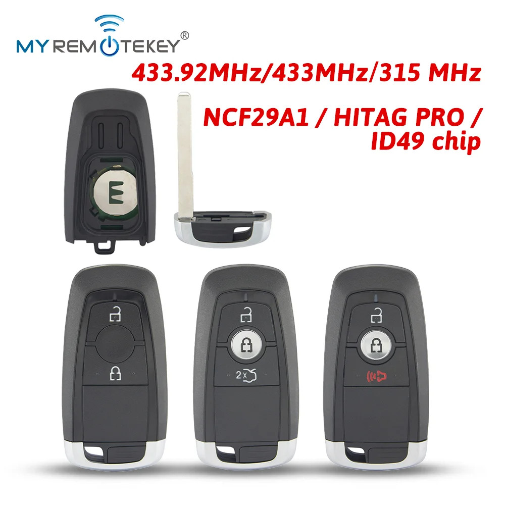 Smart Car Key Fob Remote Control HC3T-15K601-DB/M3N-A2C93142300/HS7T-15K601-DC
