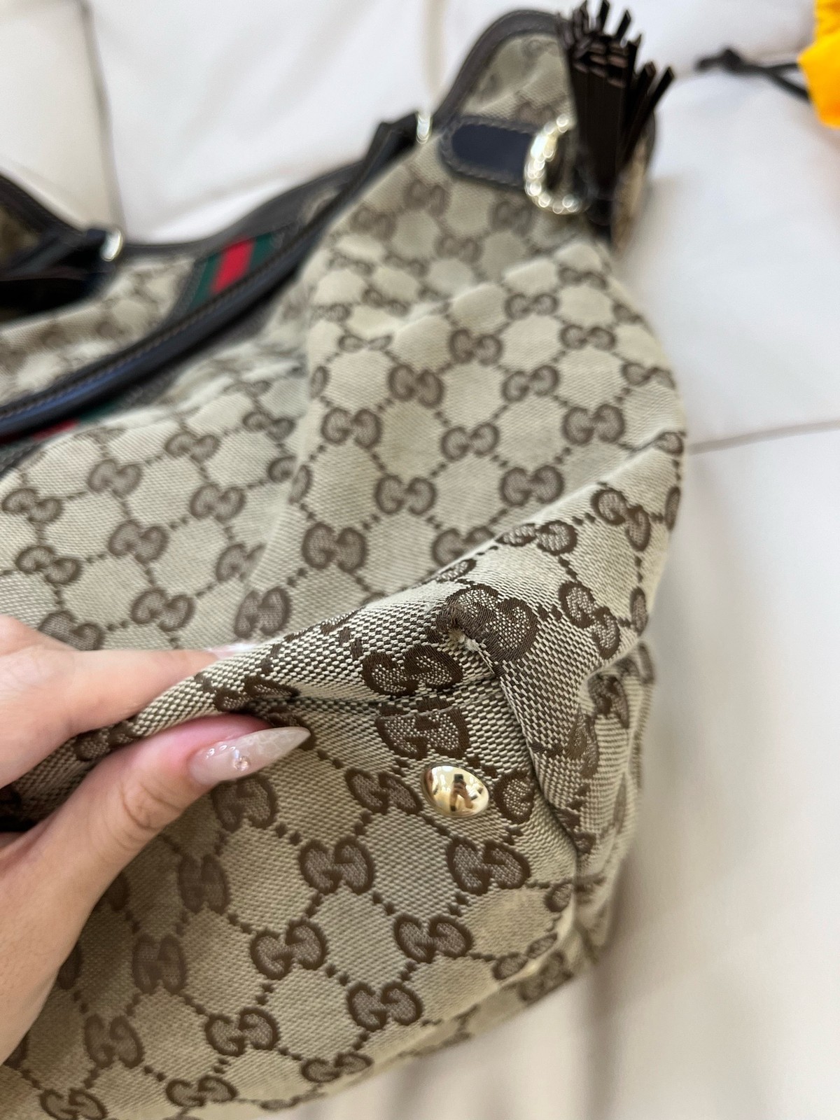 Gucci Pre-Owned Authentic Tote Monogram 38*33*14cm Canvas