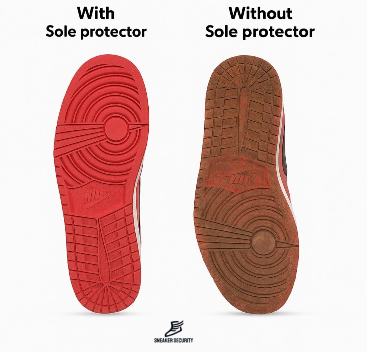 Sneaker Sole Protectors 4 Pack – Clear Self-Adhesive Shoe Sole Guard & Anti-Slip