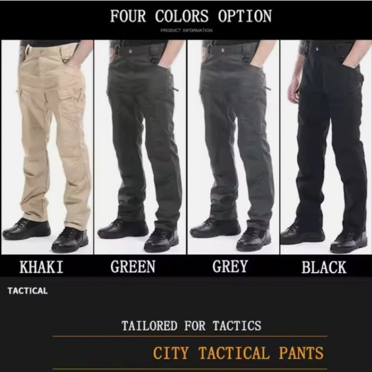Waterproof Mens Cargo Pants Work Combat Pants Outdoor Hiking Trousers Tactical