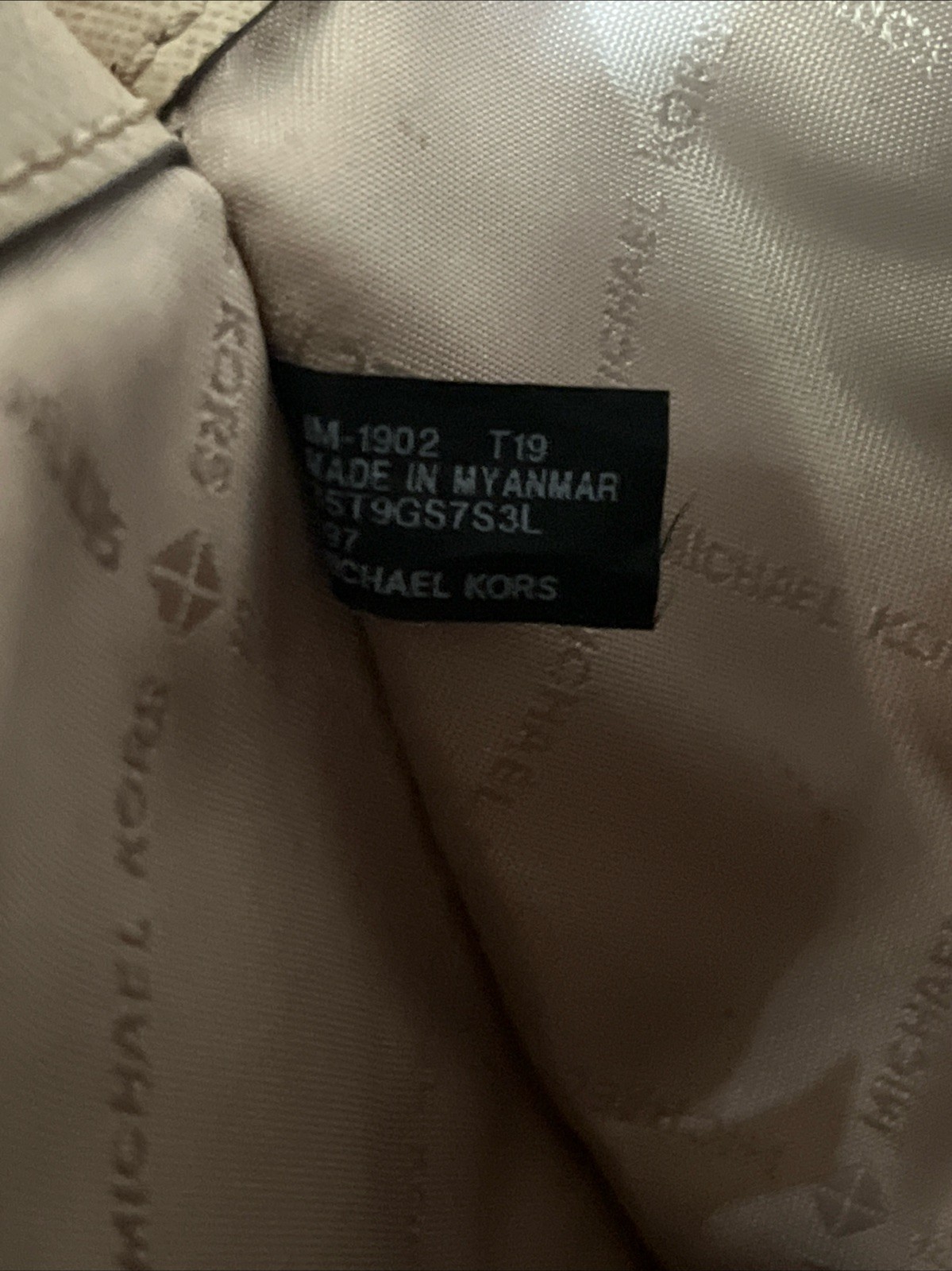 Michael Kors Savannah Medium Saffiano Taupe Satchel Leather Handbag*READ