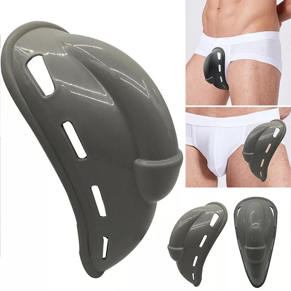 Mens Bulge Package Enhancer Cup Pouch Silicone Pad Insert for Swimwear Underwear