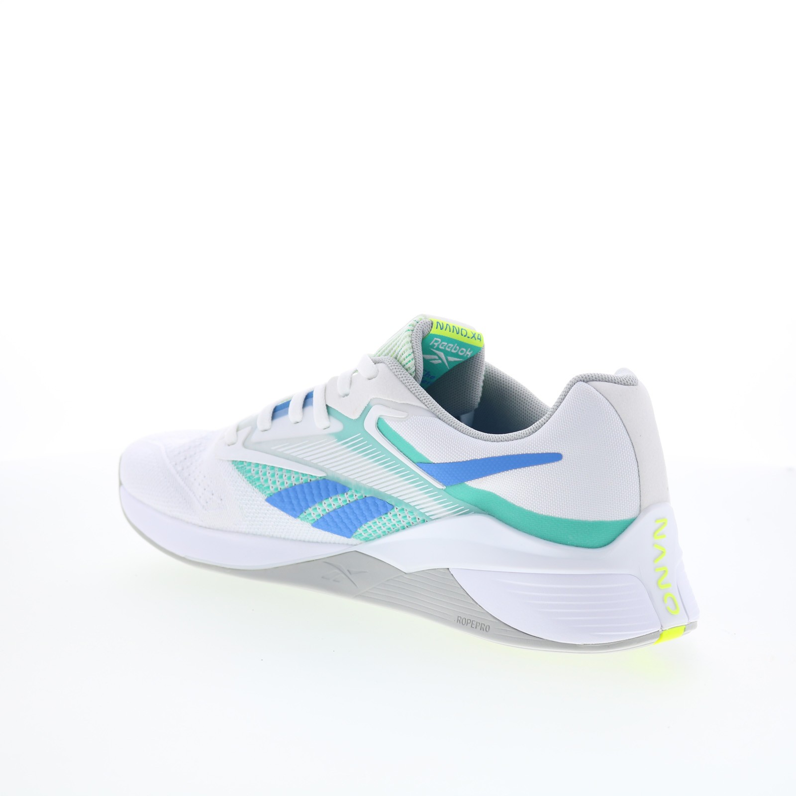 Reebok Nano X4 Mens White Mesh Lace Up Athletic Cross Training Shoes