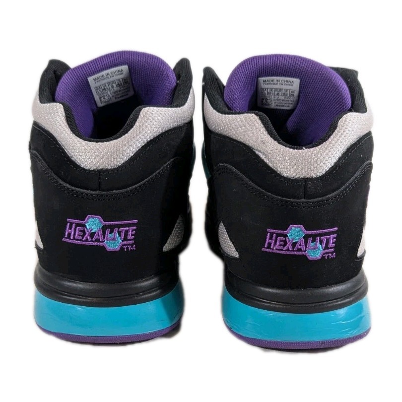 Charlotte Hornets Reebok Pump Omni Lite Shoes size 11.5 Teal Black White