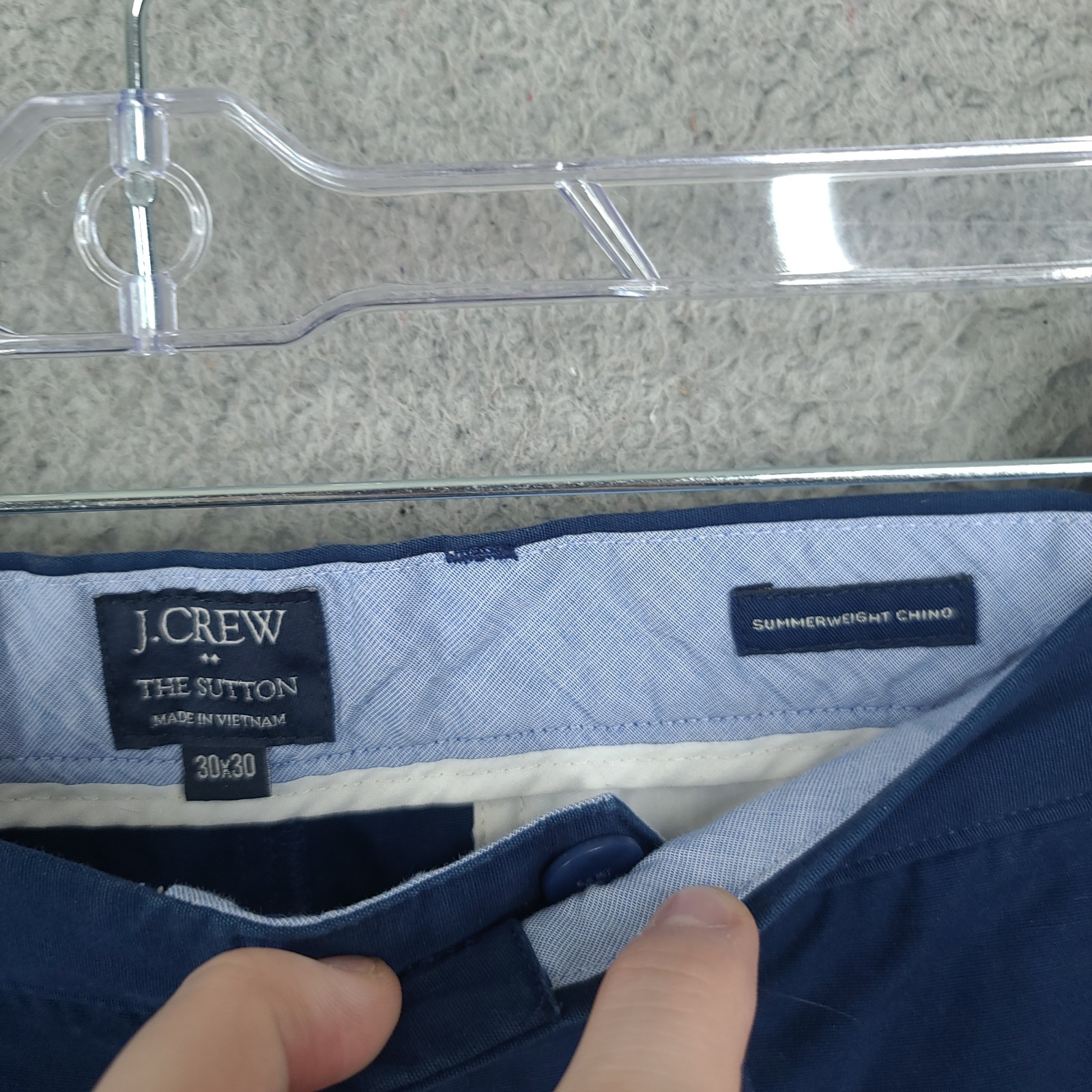 J Crew Pants Mens 30 X 29 Summerweight Chino The Sutton Navy Blue