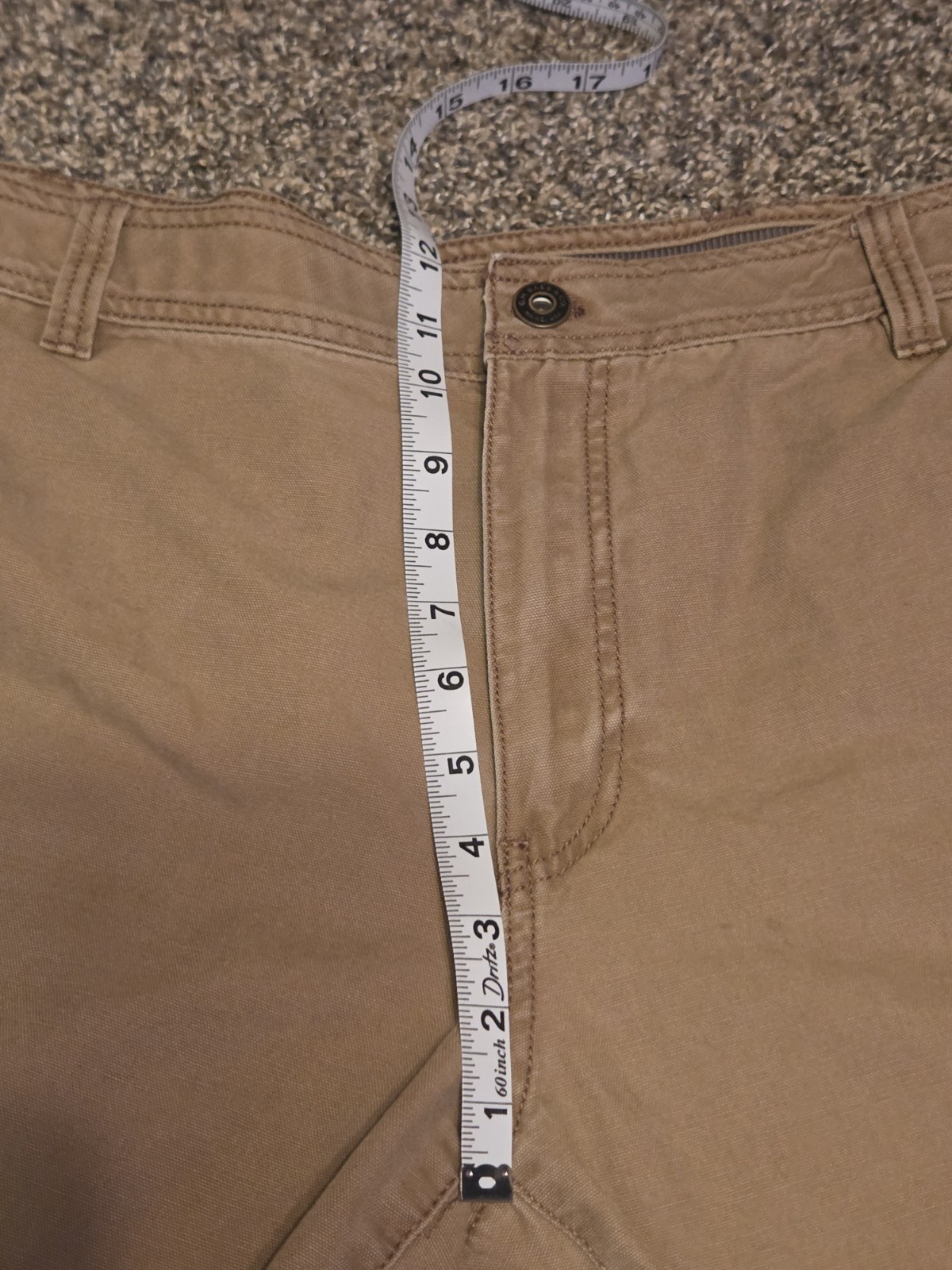 GH Bass Co Mens Canvas Work Pants Khaki Utility Hiking Trail Carpenter 40wx30L