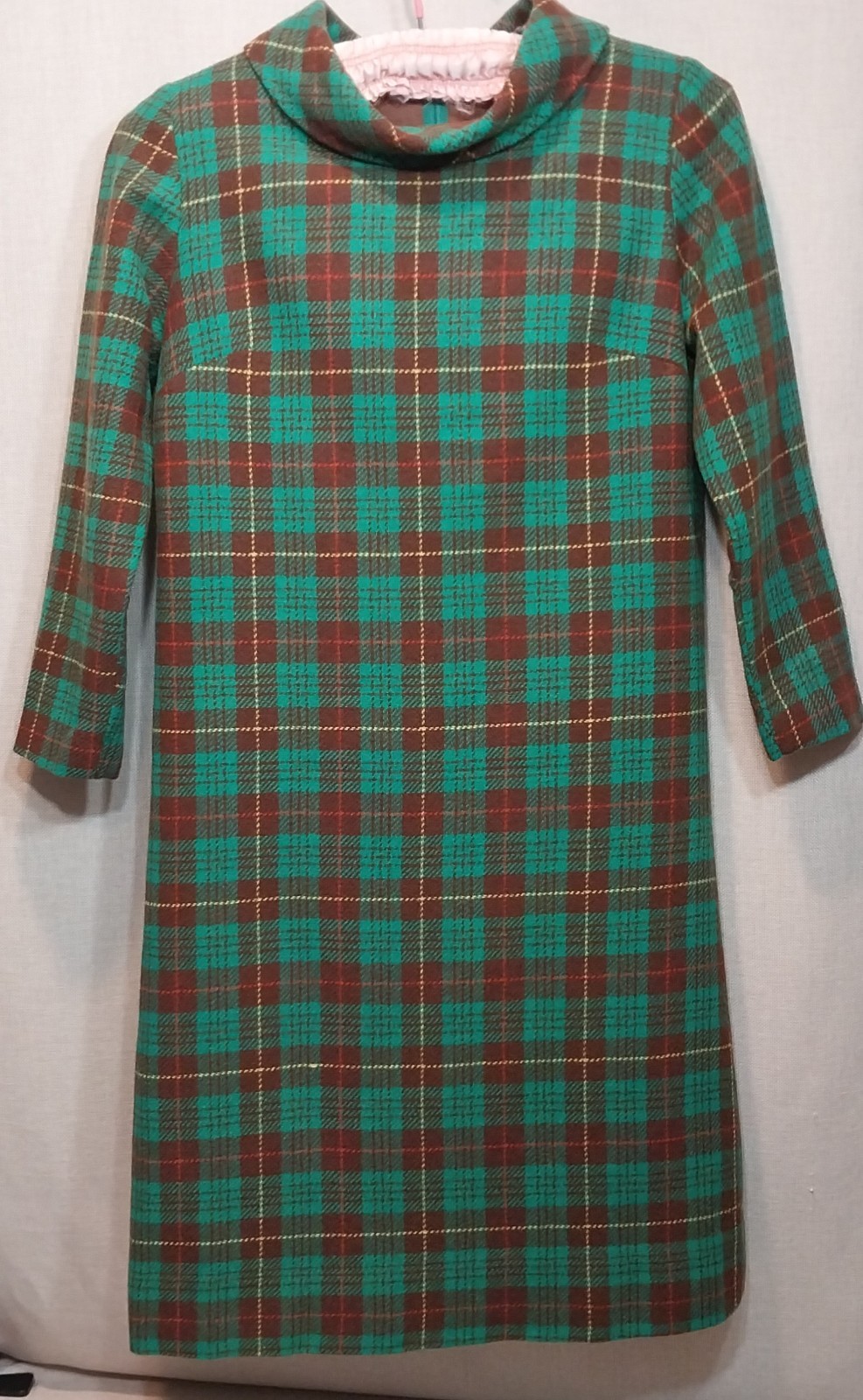 Vintage ‘Marjone Seattle’ Plaid Wool Dress 1960’s