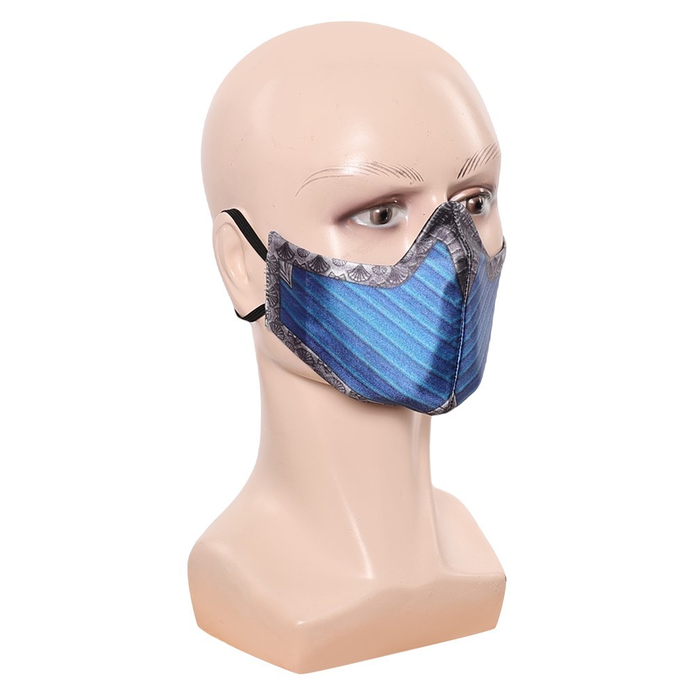 Kitana Cosplay Face Mask Helmet Half Face Masks Props Halloween Women Mens Party