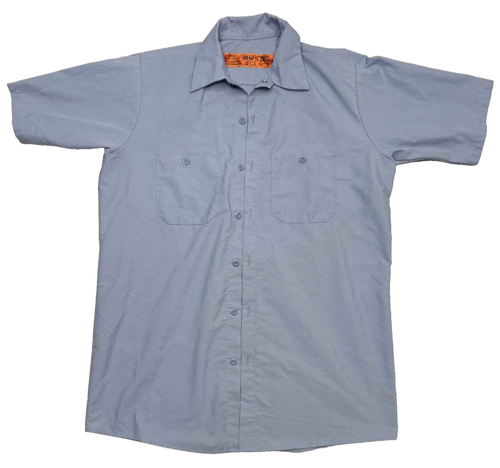 Red Kap Men’s Short Sleeve Industrial Work Shirt Sz Medium Lt. Blue SP24LB5