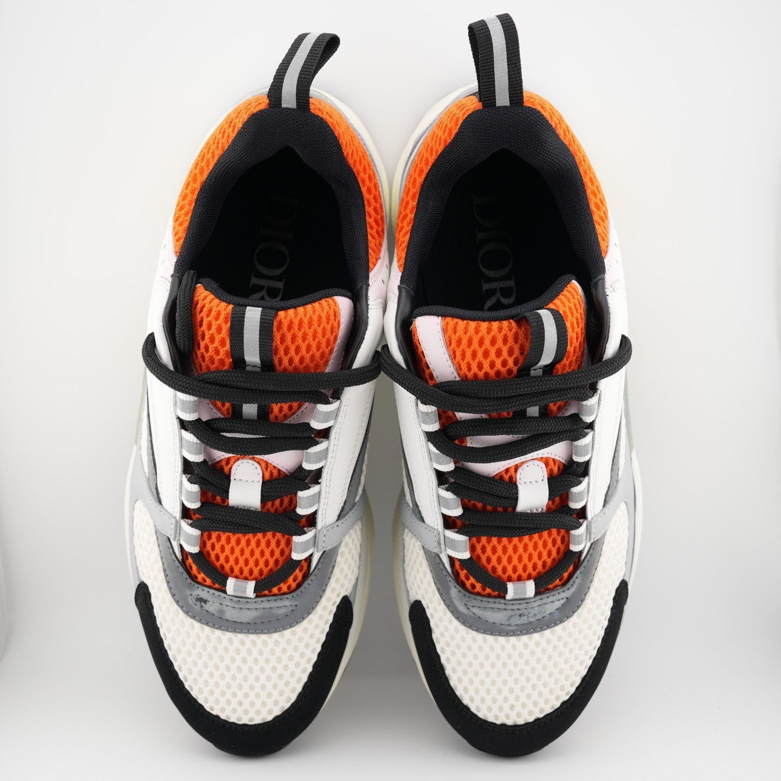 Dior B22 ‘White Grey Red’ Leather Mesh Sneaker Men 6