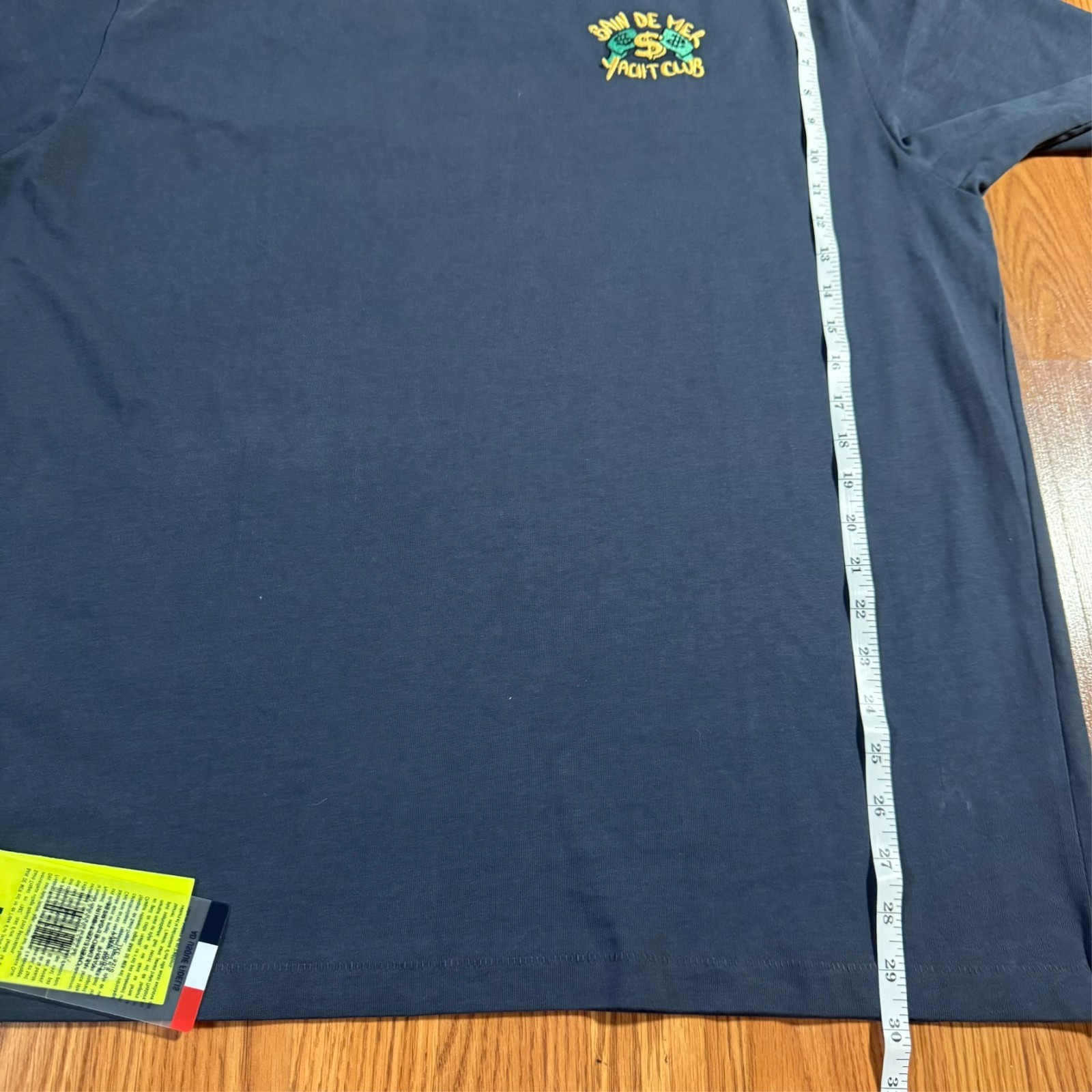 Bain De Mer Embroidered T-Shirt Sz 3XL Blue Cartel Yacht Club St Tropez France