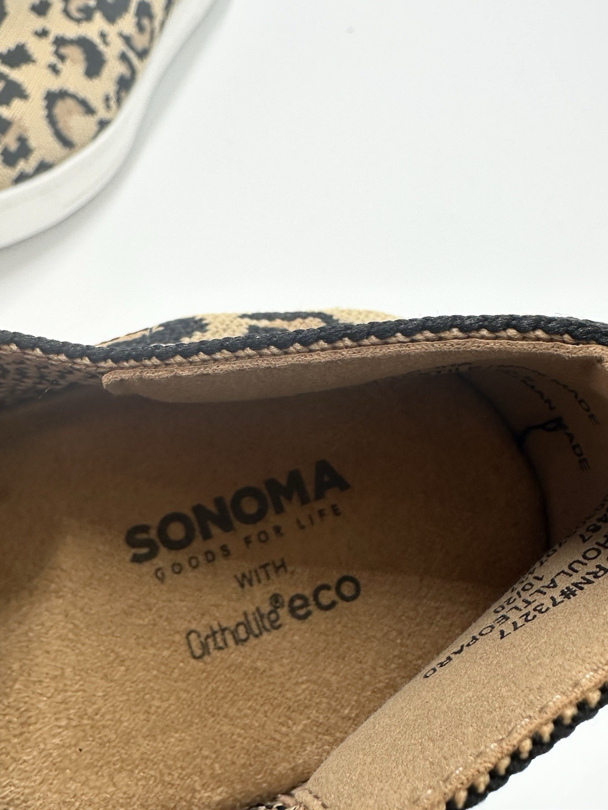 Sonoma Women’s Leopard Print Slip Ons Size 7