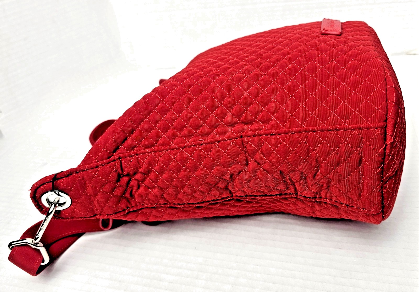 Vera Bradley Carson Hobo Crossbody in Microfiber Cardinal Red