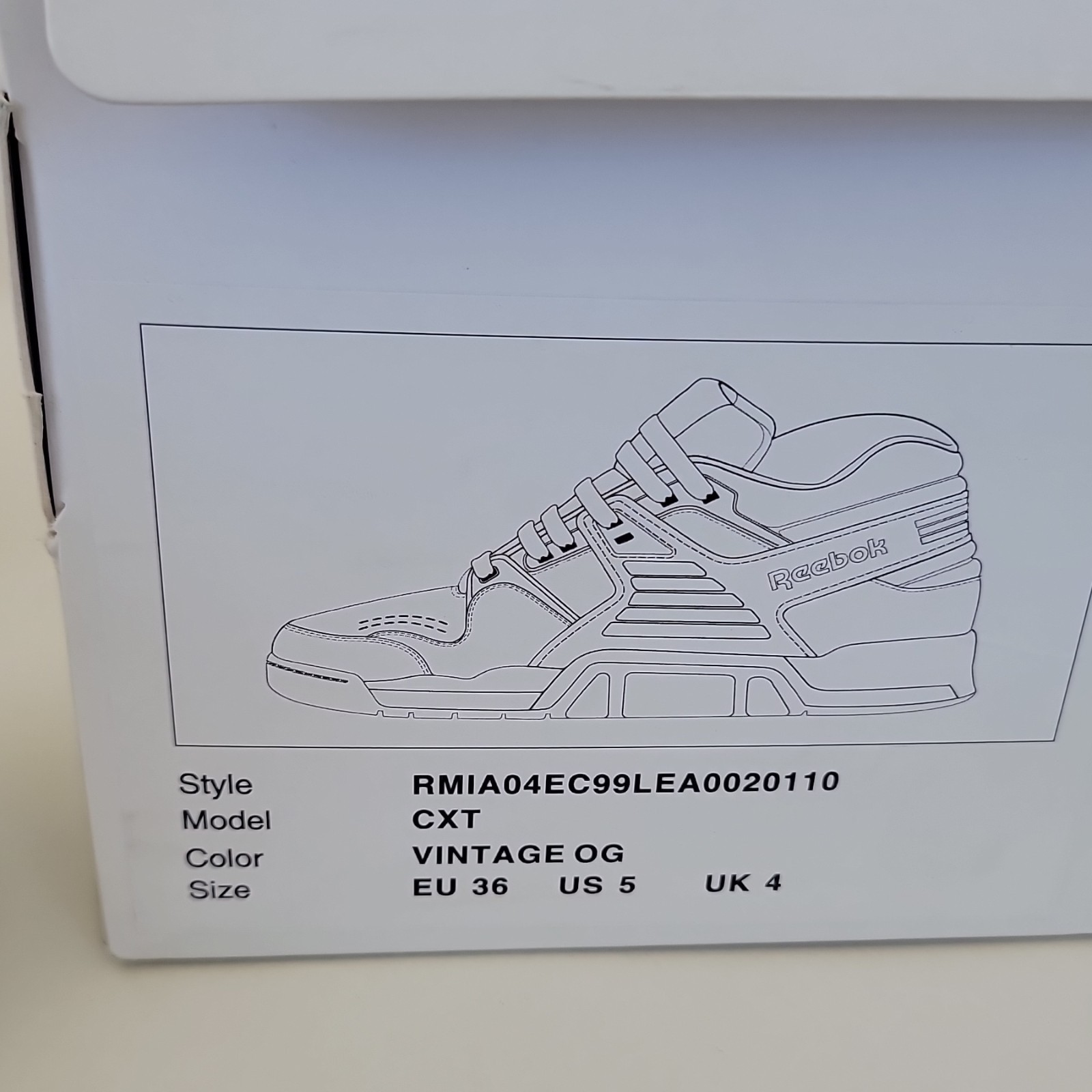 Reebok CXT Vintage OG White Gray Mint Green Athletic Shoes Unisex Kids Size 5