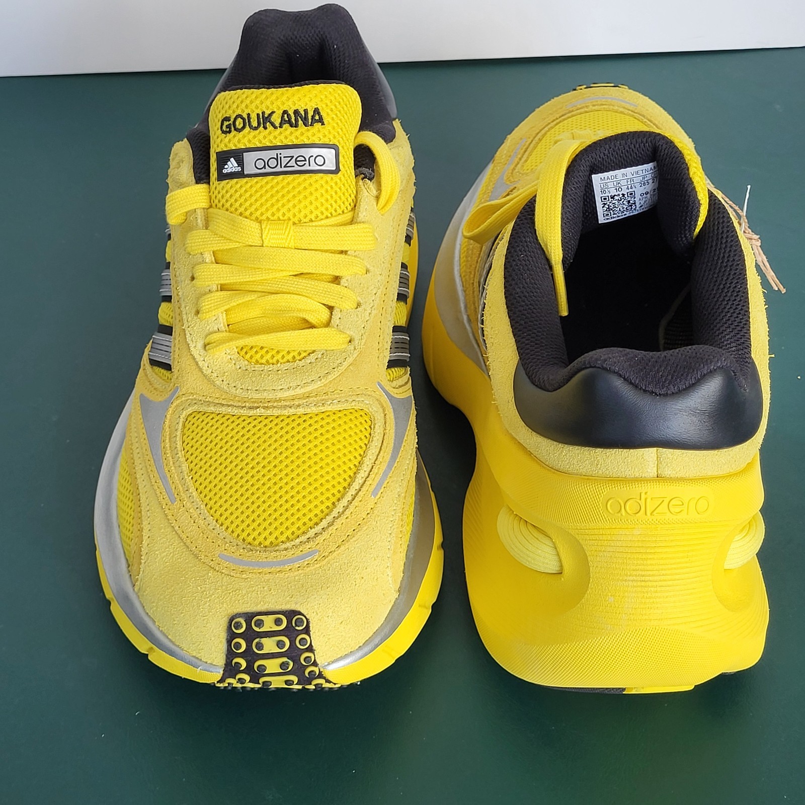 Adidas AdiZero Goukana (Yellow/Light Yellow) Men’s Sz 9.5 Running Shoes JP7177