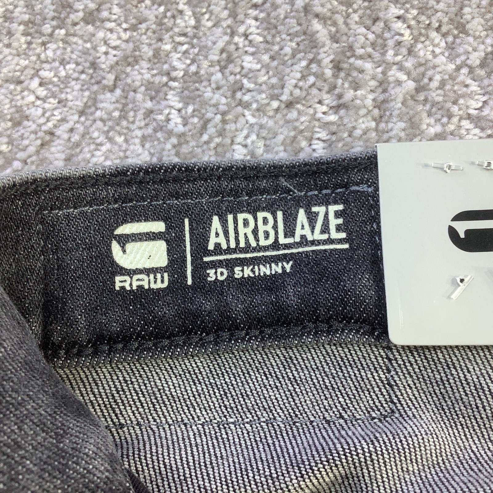 G-Star RAW Airblaze 3D Skinny Jeans 28 x 30 Faded Odyssey Grey Destroyed NWT