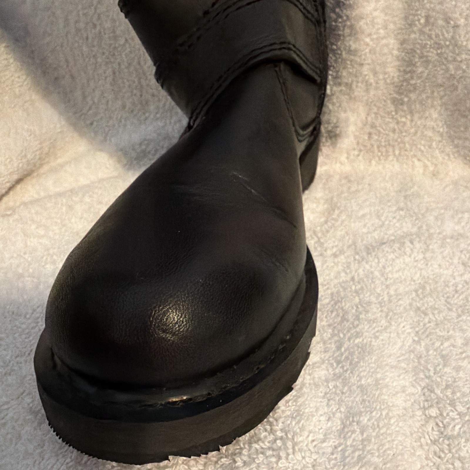 Harley-Davidson Women’s Tall Leather Biker Boots Size 6.5 Buckle & Studs