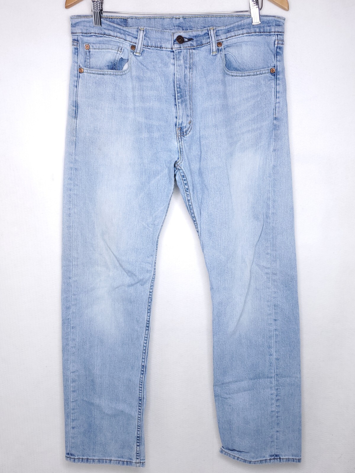 Levi’s 500 Series Regular Straight Leg Jeans Size 32×32 Light Wash Distressed