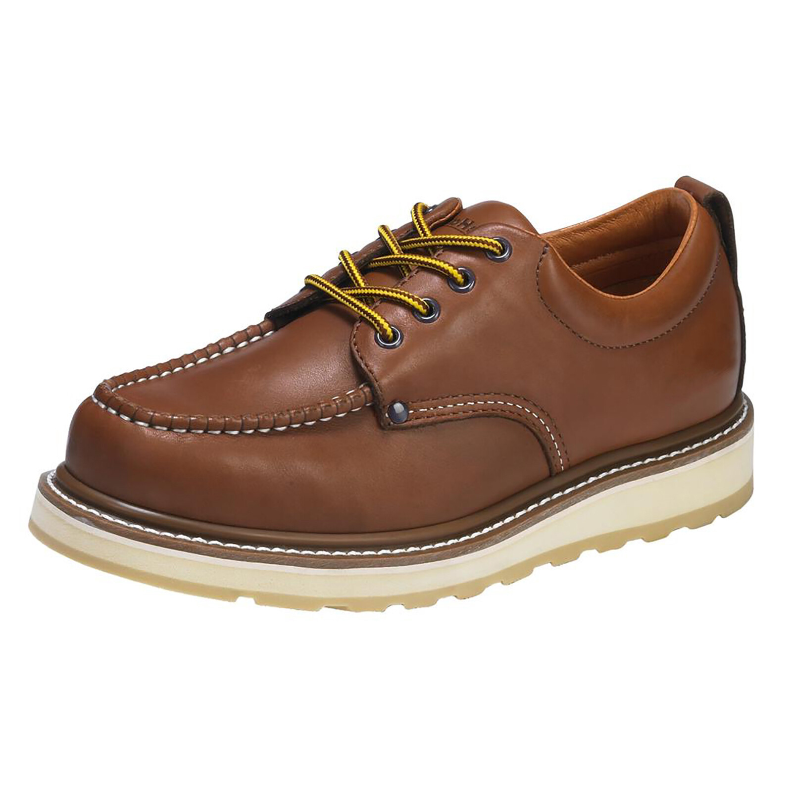 Men’s 4″ Soft Toe SureTrack Leather Durable Breathable Oxford Work Boots