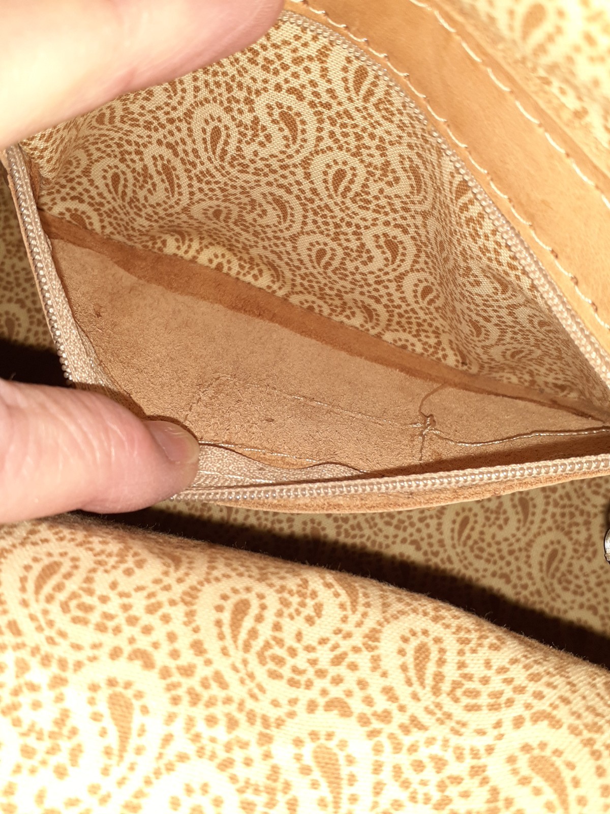 VTG FORCE TEN CLASSIC Handmade Tooled Leather Purse Paraguay