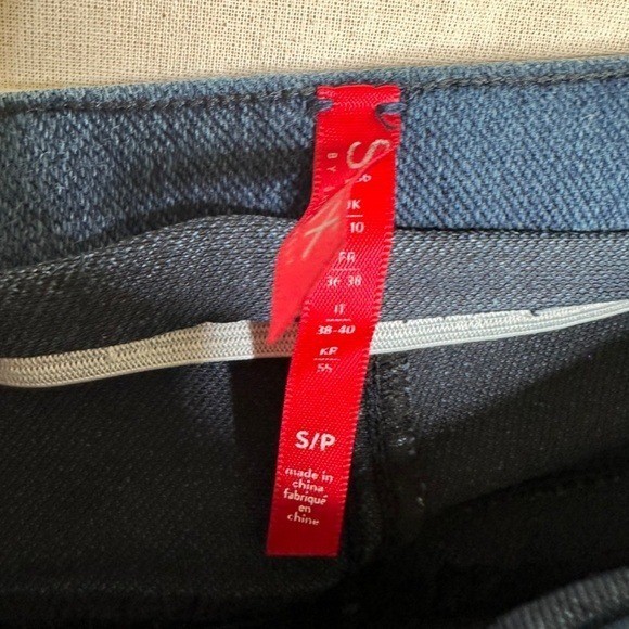Spanx 5 Pocket High Rise Soft Knit Fabric Jean-Ish Ankle Leggings Blue Size S/P
