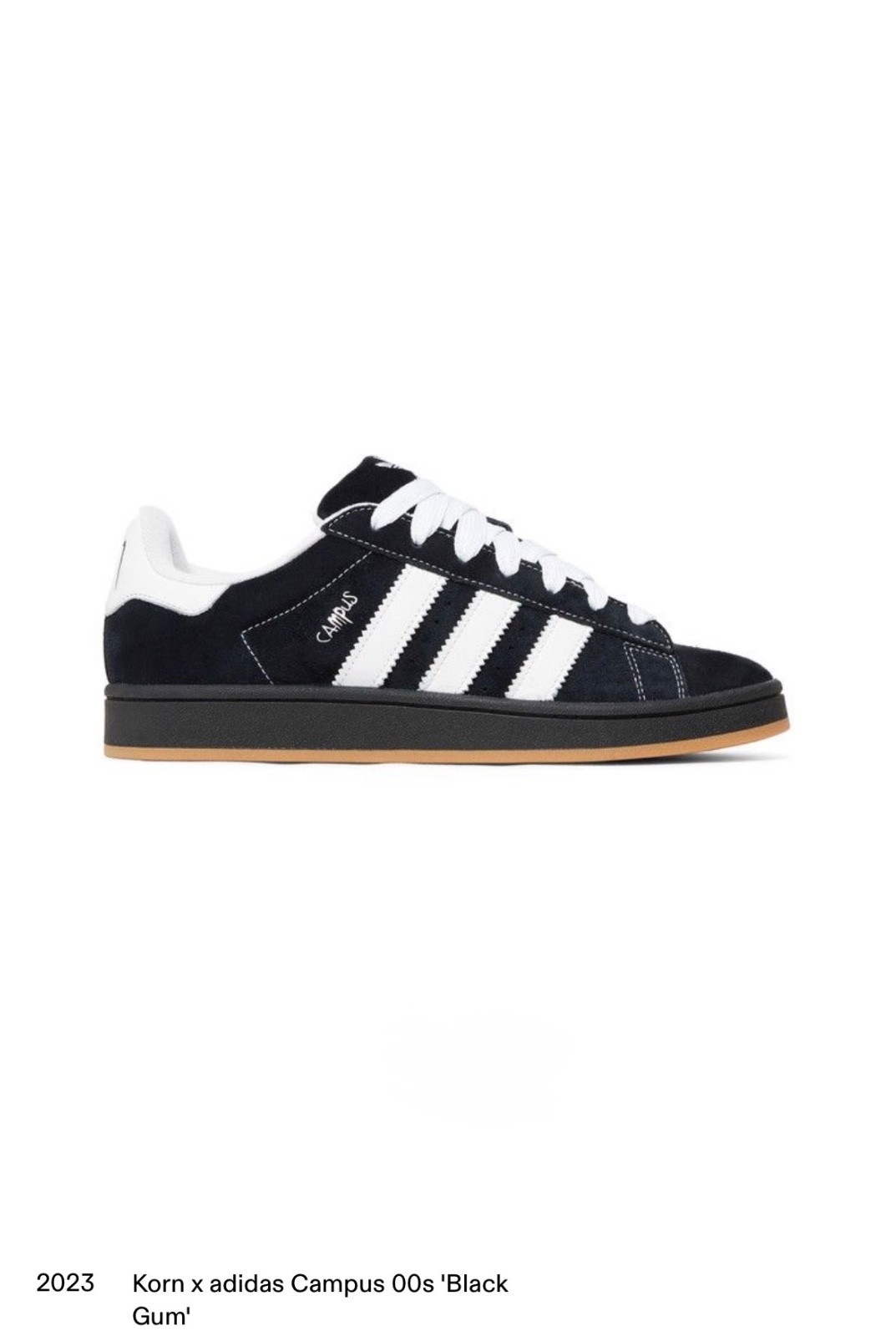adidas korn x campus 00s black gum