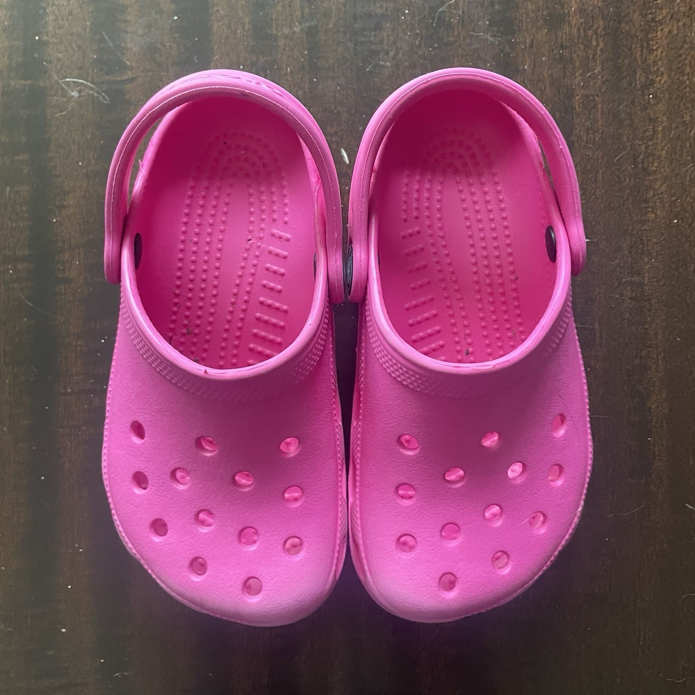 Crocs Classic Clog Unisex Kids Pink Slip-On Clog Shoes US 8 Synthetic