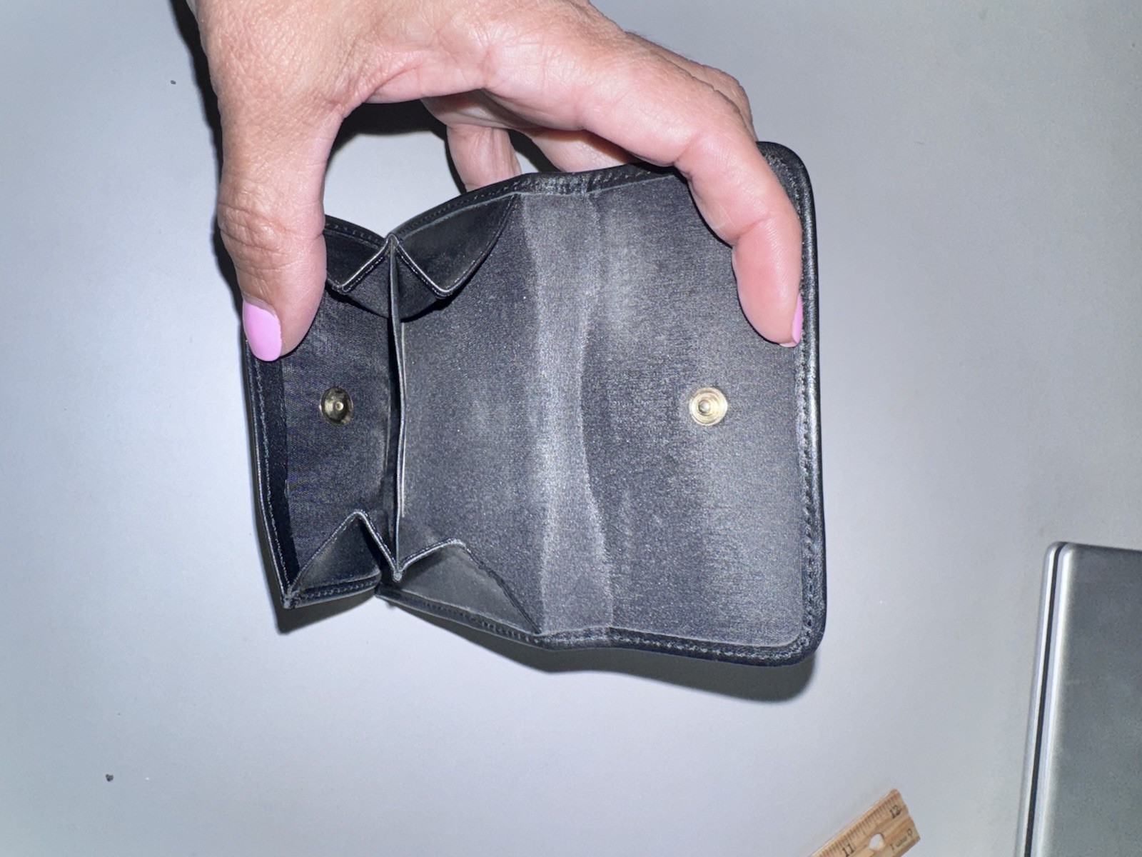 Vintage Moschino compact wallet, specifically a collaboration with Redwall