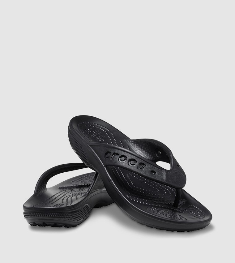 Crocs Unisex Baya II Flip Sandal for Mens and Womens Black (208192-001)