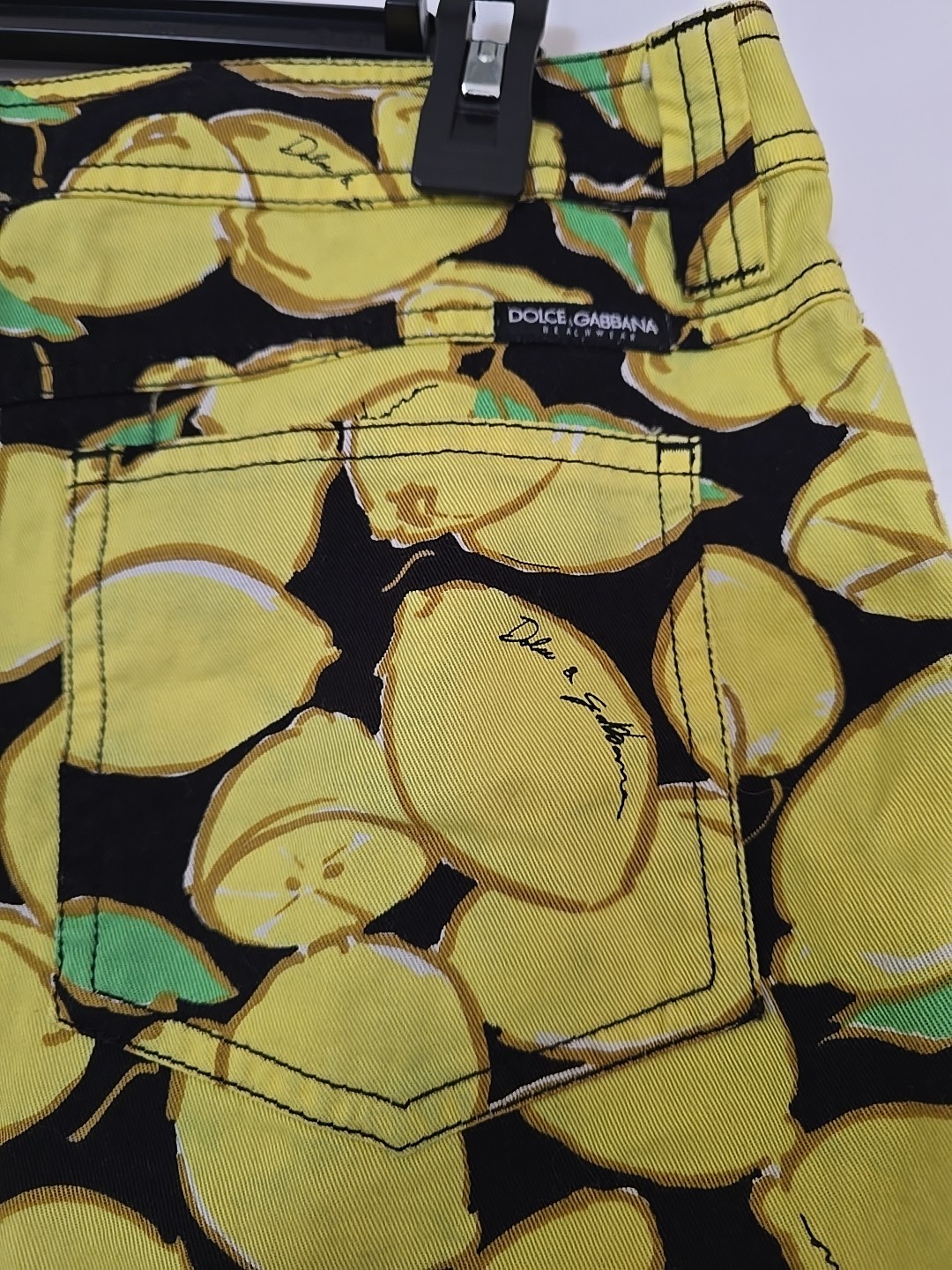 Dolce & Gabbana Beachwear Lemon Print Mini Skirt Size M Made In Italy Authentic