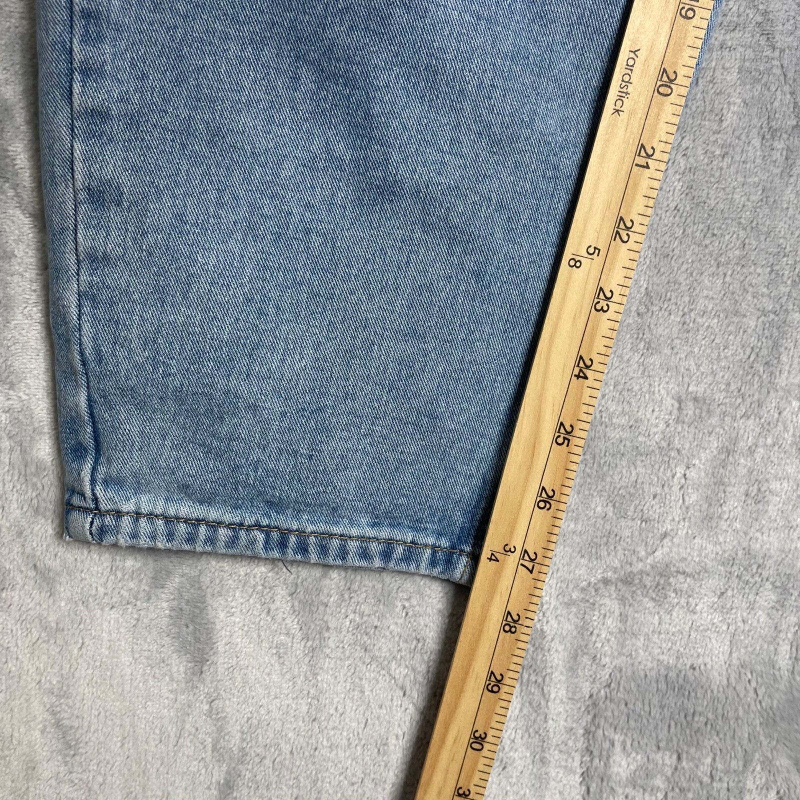 Blue Savvy High Rise Slouchy Mom Fit Baggy Tapered Jeans Womens 13 31 Blue