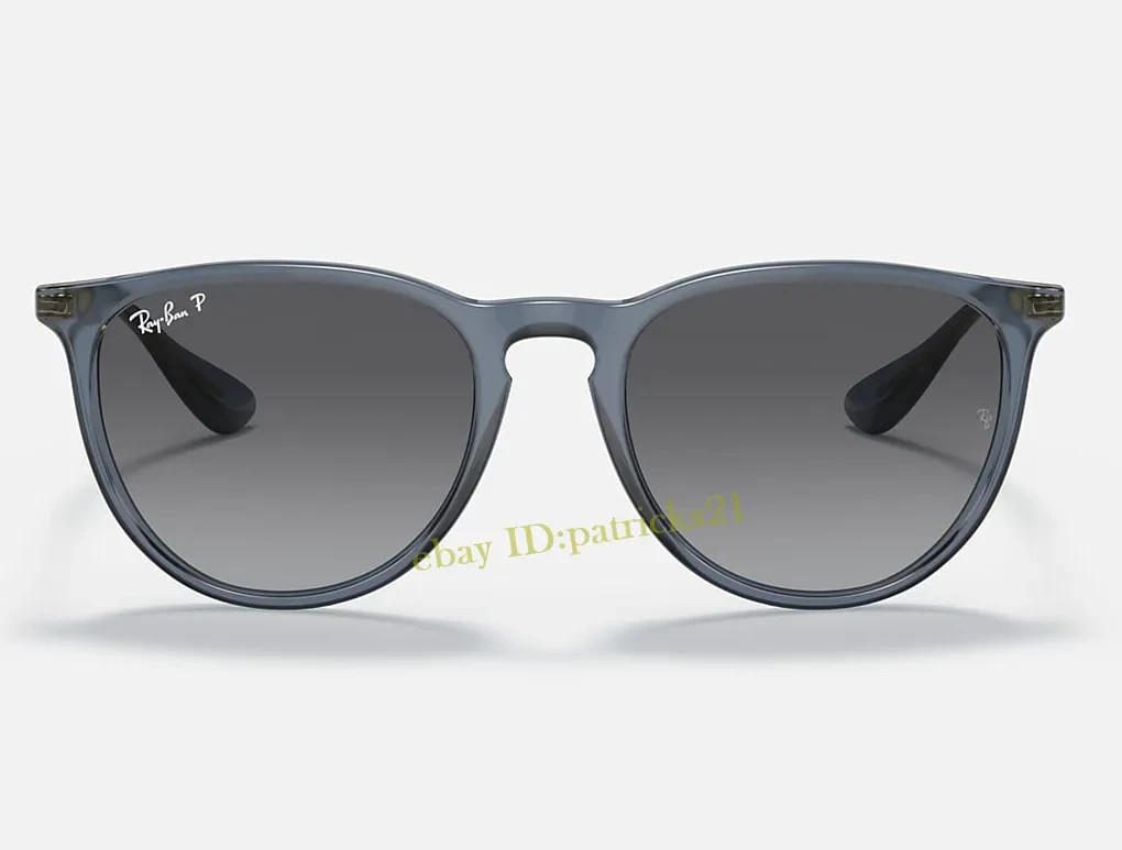 *New* RB4171 Ray-Ban Erika 6592/T3 Polarized Sunglasses Grey Lenses Blue Frame