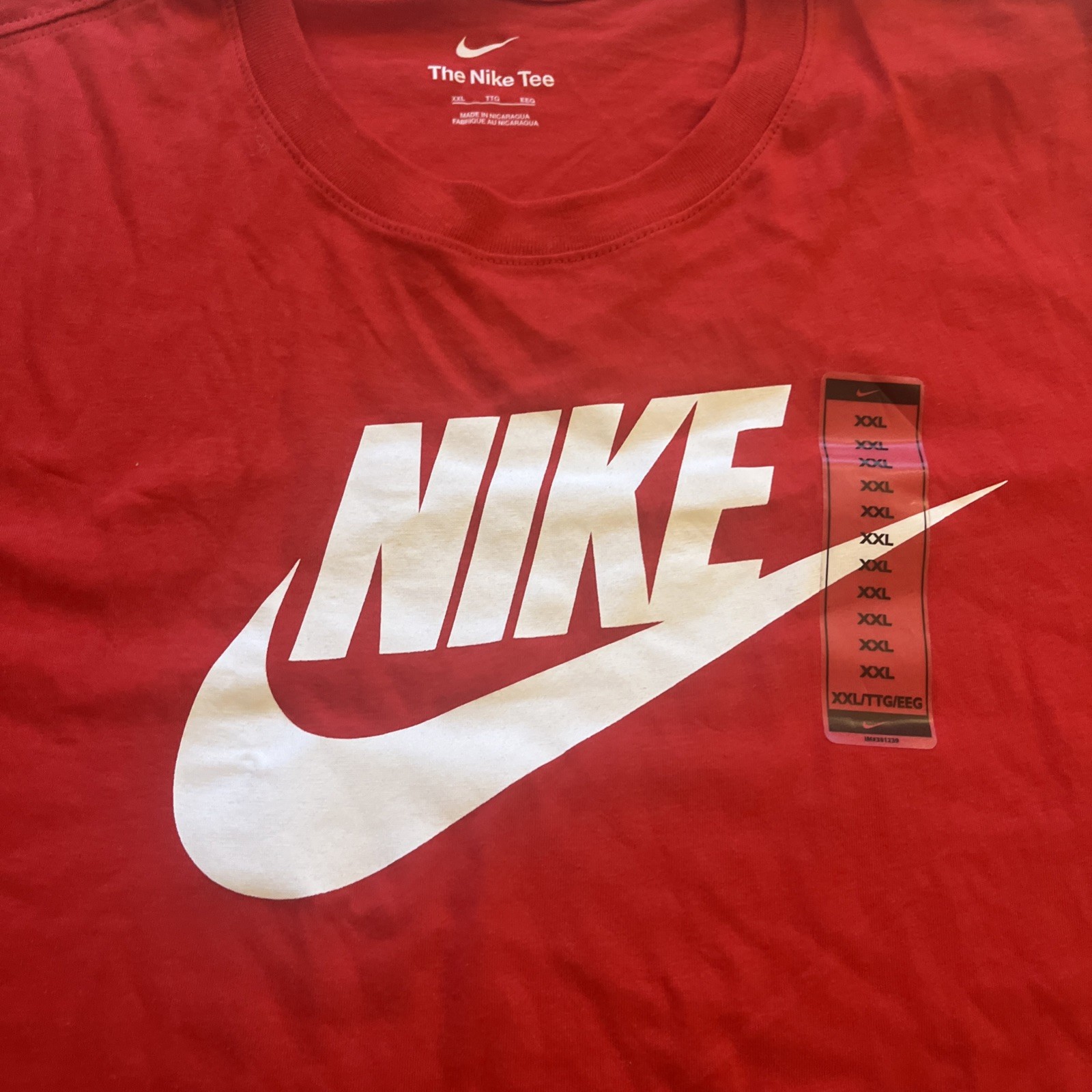 Nike Men’s T-Shirt Athletic Log Printed Short Sleeve Tee Size 2X.